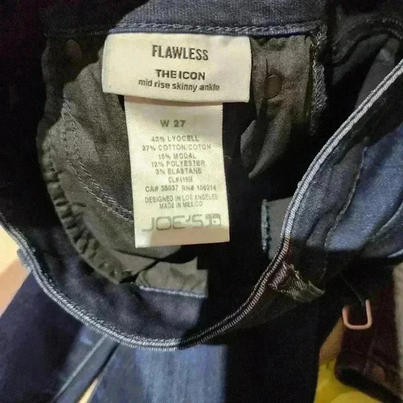 P5007 Joe's  flawless the icon skinny ripped manufactured destroyed jeans sz27 - Picture 7 of 8